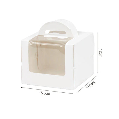 Rynx Large Cake Packaging Box Portable Muffin Cupcake Container Wedding Birthday Party Supplies Baby Shower Cookie Gift Paper Boxes
