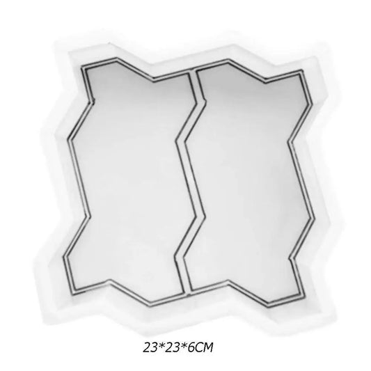 Rynx | DIY Plastic Tile Mold for Garden Paths - Heavy Cement Stepping Stone Maker