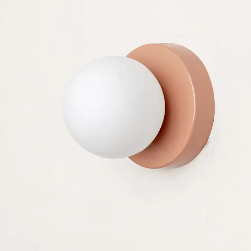 Rynx | LumiGlobe - Modern wall lamp with glass block in Mid-Century style