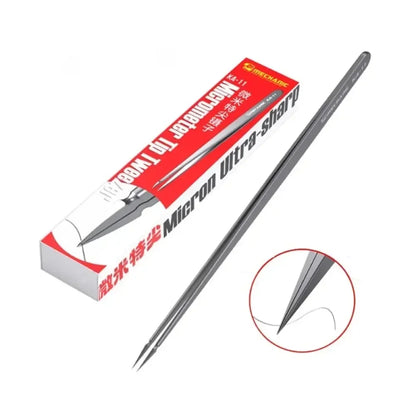 Rynx | MECHANIC KA-11 Precision Micrometer Tweezers - Special Pointed, Non-Magnetic and Anti-Adsorption for Electronic Components and Flying Wire