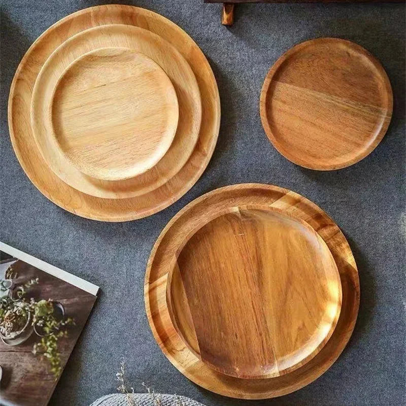 Rynx | AcaciaCraft Plate Collection | High-Quality Acacia Wood Plates | Sustainable & Stylish Table Decoration