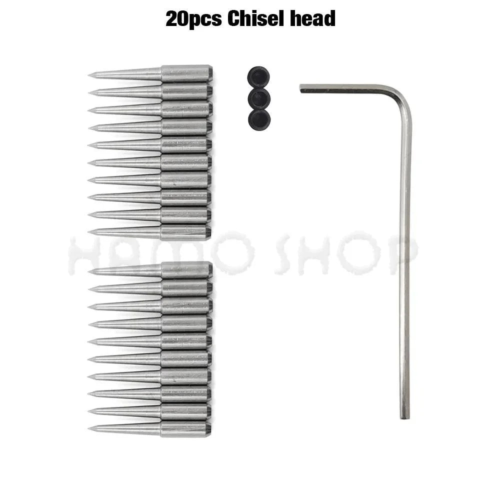 Rynx | Premium Replaceable Round Chisel Tool Set for Leatherworking