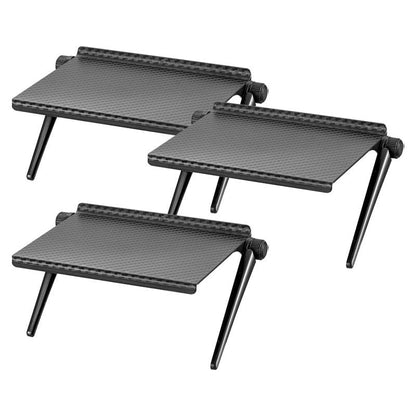 Rynx | Multifunctional adjustable media shelf with cable management - contemporary device holder