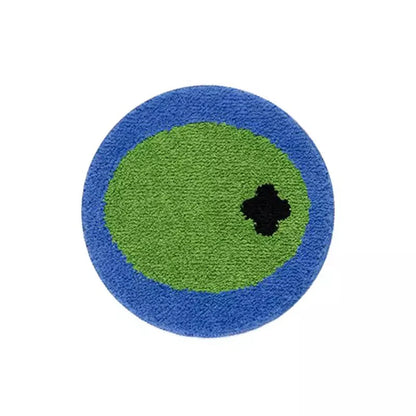 Rynx | Tufting Seat Mat Soft Round Square Floral Splatter Fireworks Floor Chair Sofa Cushion Pad Home Office Chic Cozy Decor 40x40cm