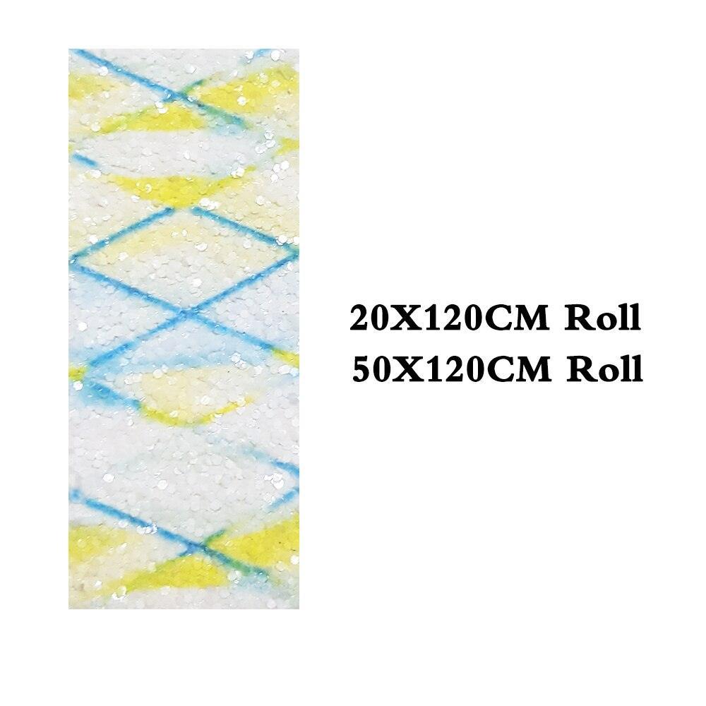 Rynx | Shiny diamond-shaped artificial leather craft roll - Ideal for stylish hair accessories and festive creations