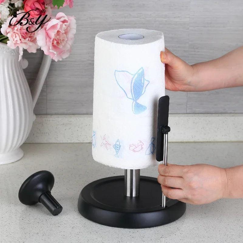 Rynx | Elegant stainless steel paper roll holder for kitchen and bathroom