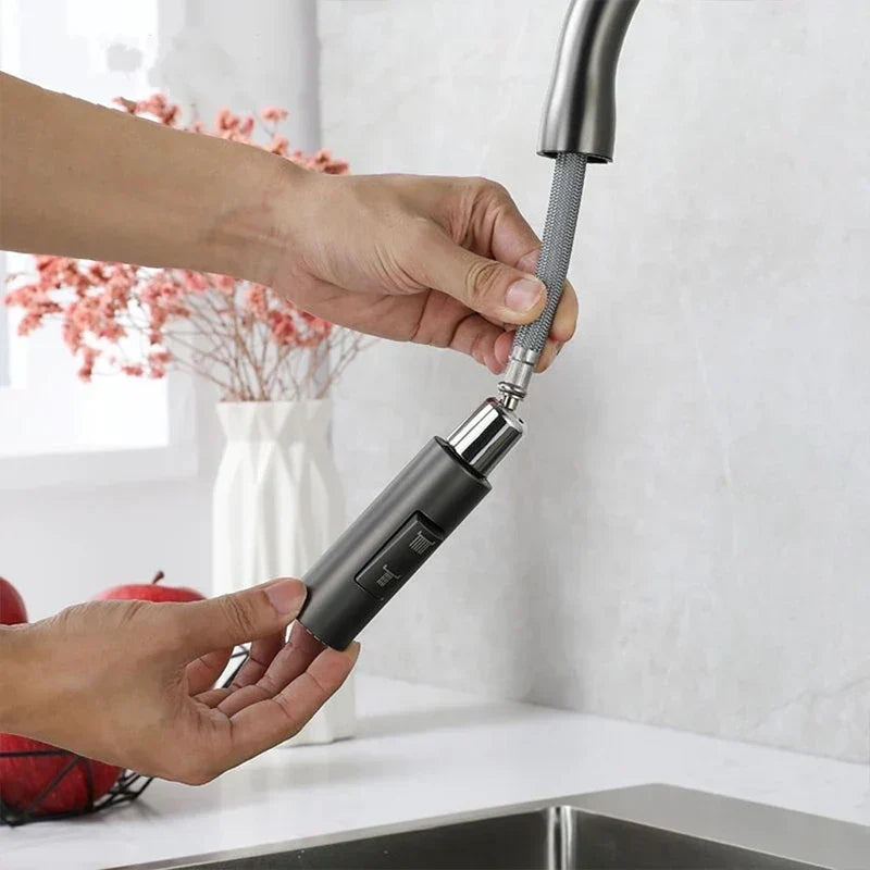 RYNX | Steelflow – Kitchen Mixer With Pull-Out Spray