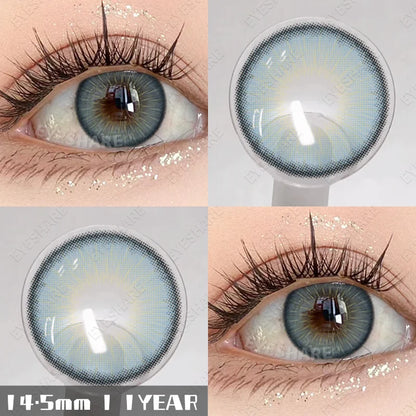 Rynx | 1 pair natural colored contact lenses pink contact purple gray eye colored lenses colored makeup soft beautiful pupil