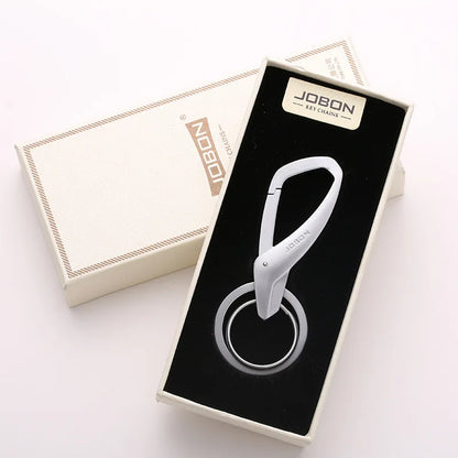 Rynx | High Quality Zinc Alloy Keychain - Simplicity Waist Hanging Double Ring Metal Key Chain for Men and Women