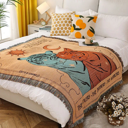 Rynx | Jungle Cats Woven Throw Blanket