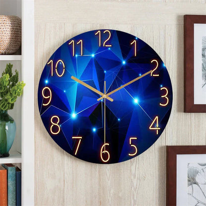 Rynx | Modern Wall Clock - Geometric Glass Design - Stylish And Functional