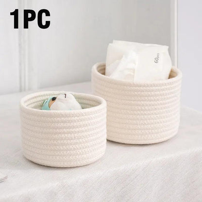 Rynx | Stylish hand-woven cotton rope basket for home organization and storage