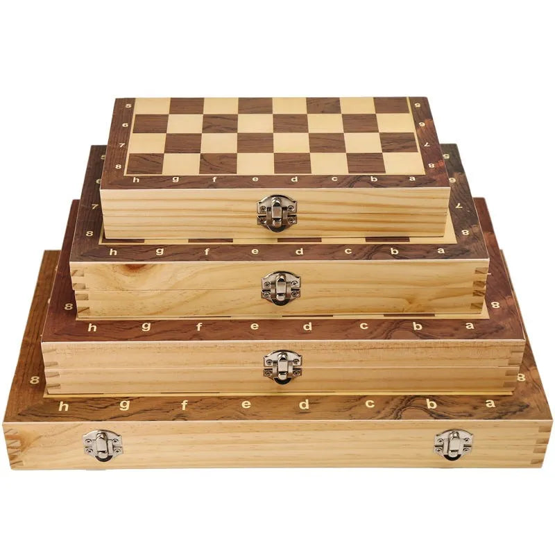 RYNX | Large Wooden Folding Magnetic Chess Set