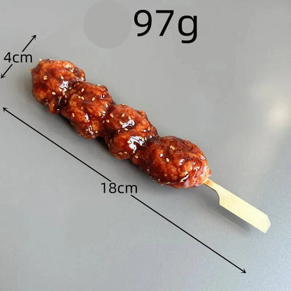 Rynx | Japanese BBQ Skewer Simulation Model - Fake Food Display Prop for Kitchen and Night Market