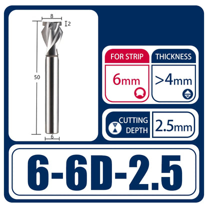 Rynx | 1pcs Neon Light Stripe Milling Cutter - Flexible Silicone LED Slotting Tool for Polystyrene Foam, Acrylic Engraving