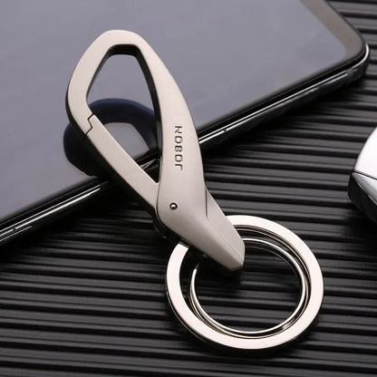 Rynx | High Quality Zinc Alloy Keychain - Simplicity Waist Hanging Double Ring Metal Key Chain for Men and Women