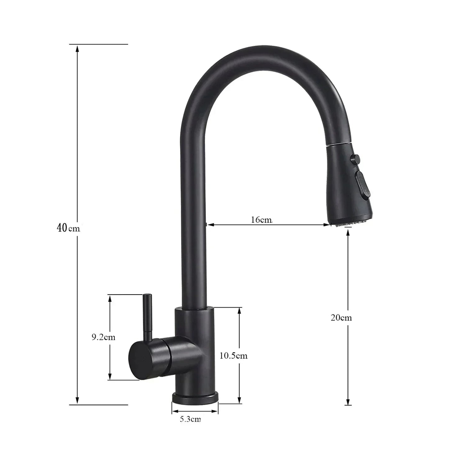 RYNX | Blackstream – Retractable Kitchen Faucet