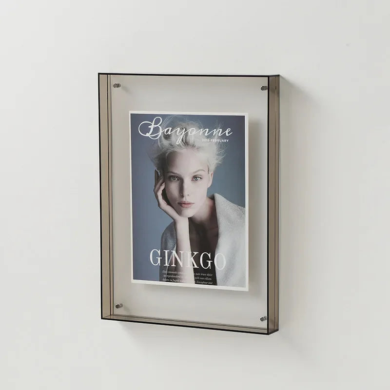 Rynx | FrameLuxe Double-Sided Acrylic Photo Frame | Transparent & Modern | Magnetic | Ideal for Home & Office
