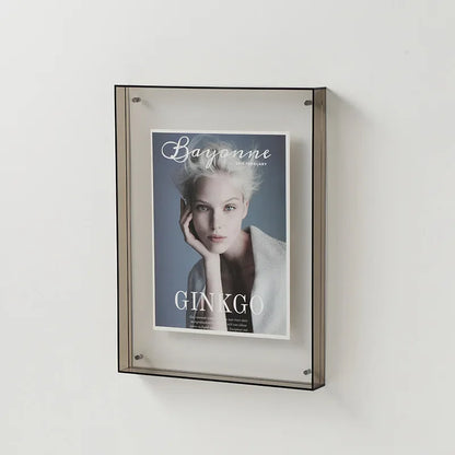 Rynx | FrameLuxe Double-Sided Acrylic Photo Frame | Transparent & Modern | Magnetic | Ideal for Home & Office