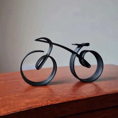 Rynx | Elegant Cyclist Decor Wire Frame Bicycle Sculpture Minimalist Style Fine Craftsmanship Home Decor Gift for Cyclists