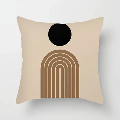 RYNX | Cushion cover - Modern Black-White Cushion Cover with Abstract Art Print M
