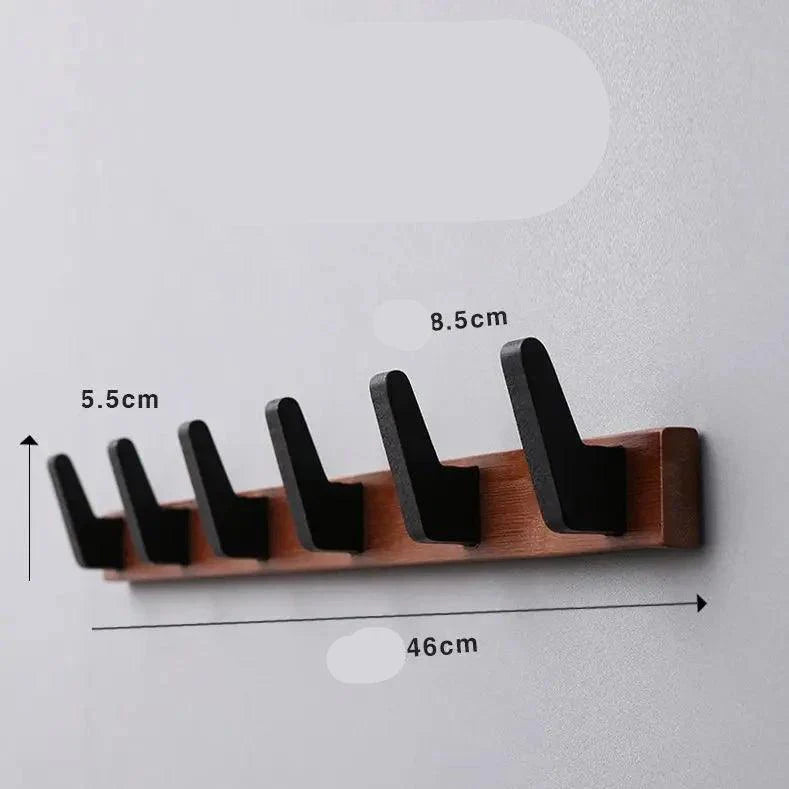 Rynx | Stylish wall coat rack made of solid wood for elegant home organization