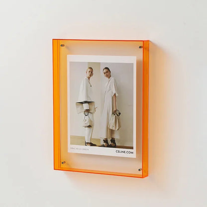 Rynx | FrameLuxe Double-Sided Acrylic Photo Frame | Transparent & Modern | Magnetic | Ideal for Home & Office