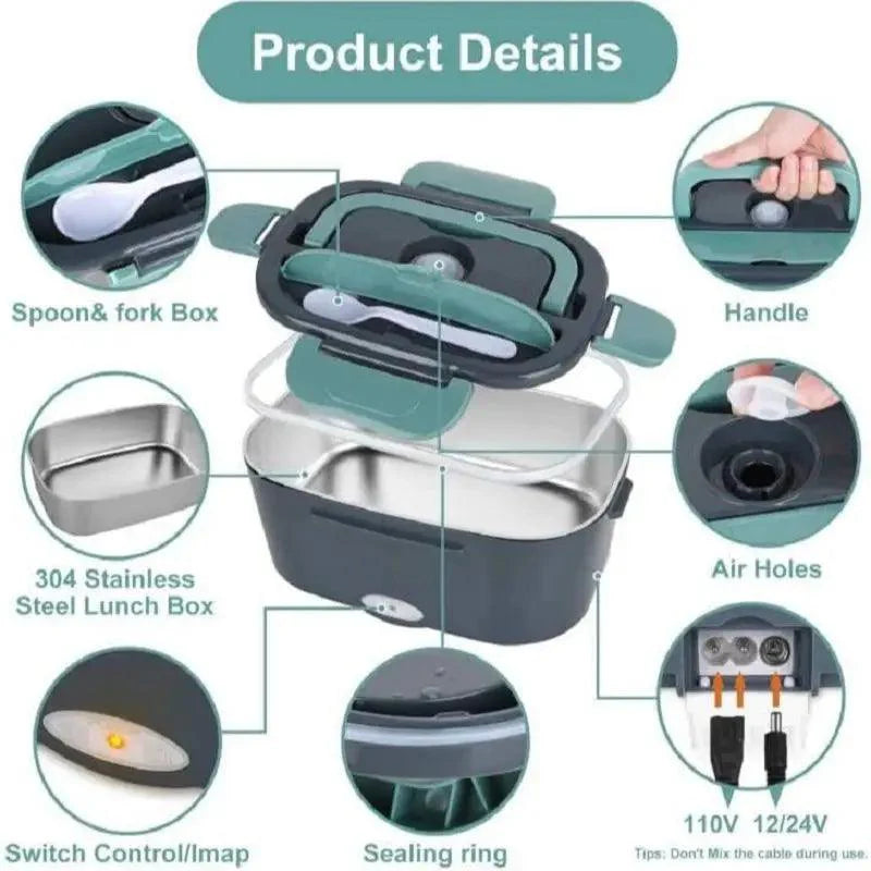 Rynx | Electric portable food warmer with quick heating and leak-proof features