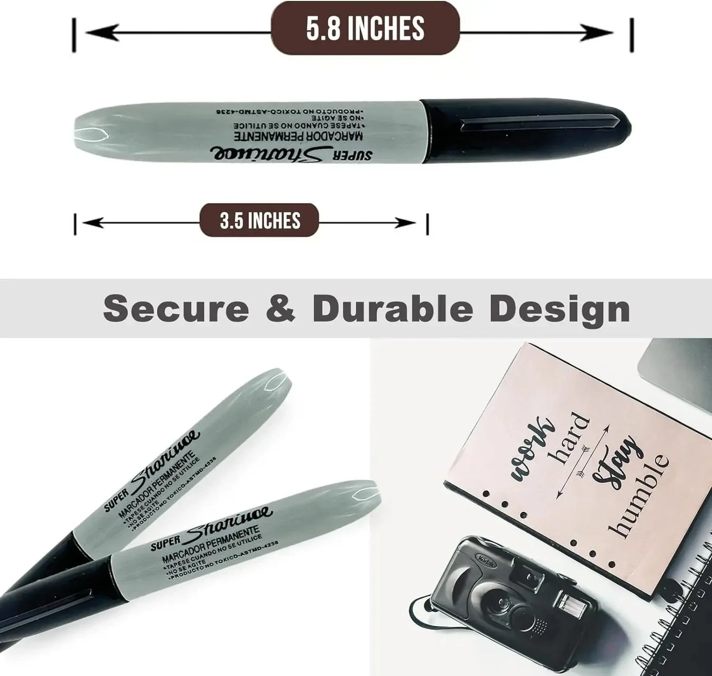 Rynx | Creative Fake Black Marker Pen Safe - Hidden Compartment Diversion Safe for Home and Office, Ideal for Hiding Necklaces, Money, and Small Valuables