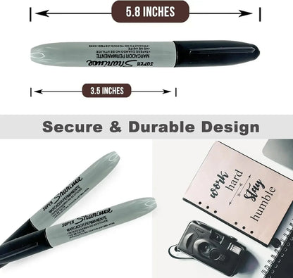 Rynx | Creative Fake Black Marker Pen Safe - Hidden Compartment Diversion Safe for Home and Office, Ideal for Hiding Necklaces, Money, and Small Valuables