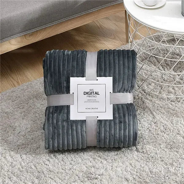 Rynx | Soft Ribbed Plush Blanket