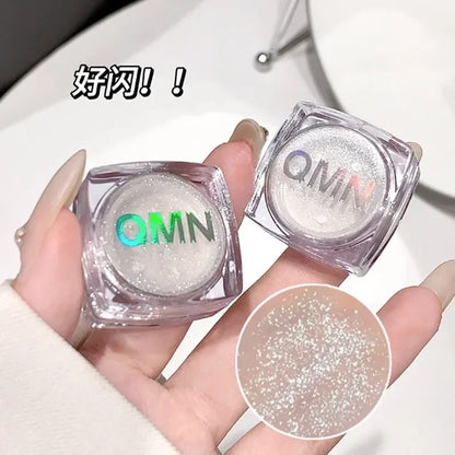 Rynx | Monochrome Diamond Eyeshadow Fairy Highlighter Powder Face Body Shimmer Contour Shade Illuminator for Women Glitter Makeup