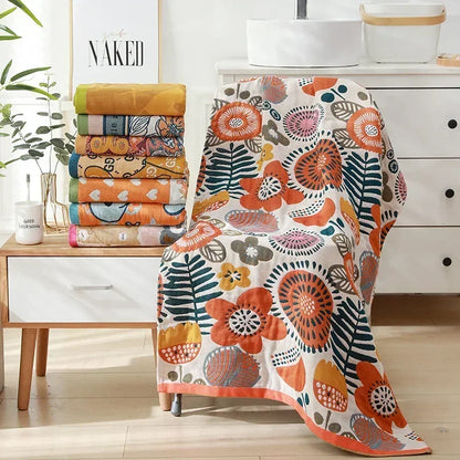 Rynx | botanical print blanket