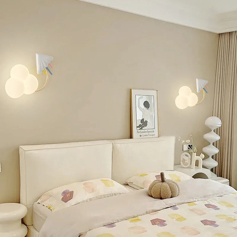 Rynx | CartoonAirplane - Children's Room Wall Lamp with Stars, Rainbow and Airplane Design