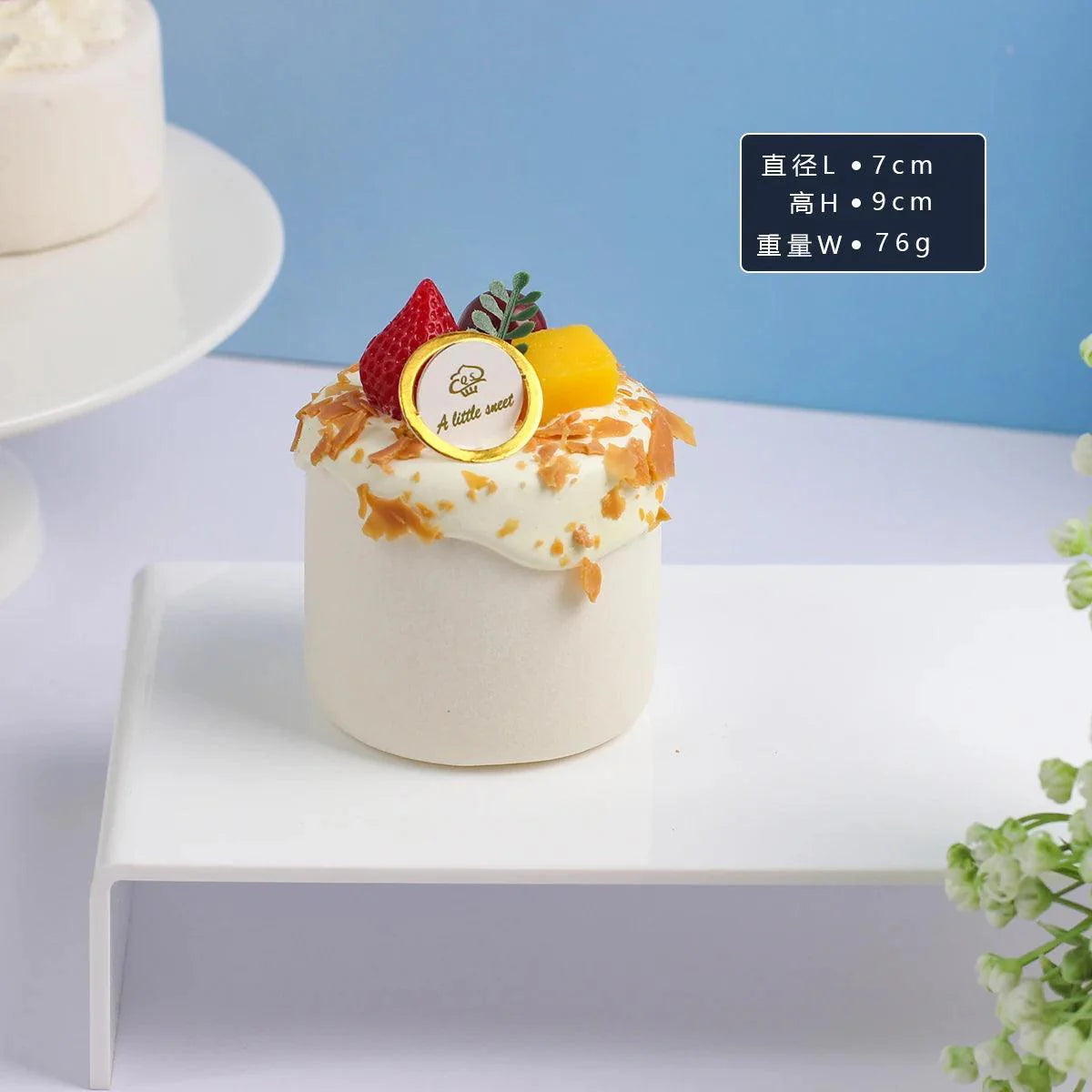 Rynx | Realistic Faux Fruit Cake Model for Home Decor and Photography - 1 pc. FCYY-MIX2