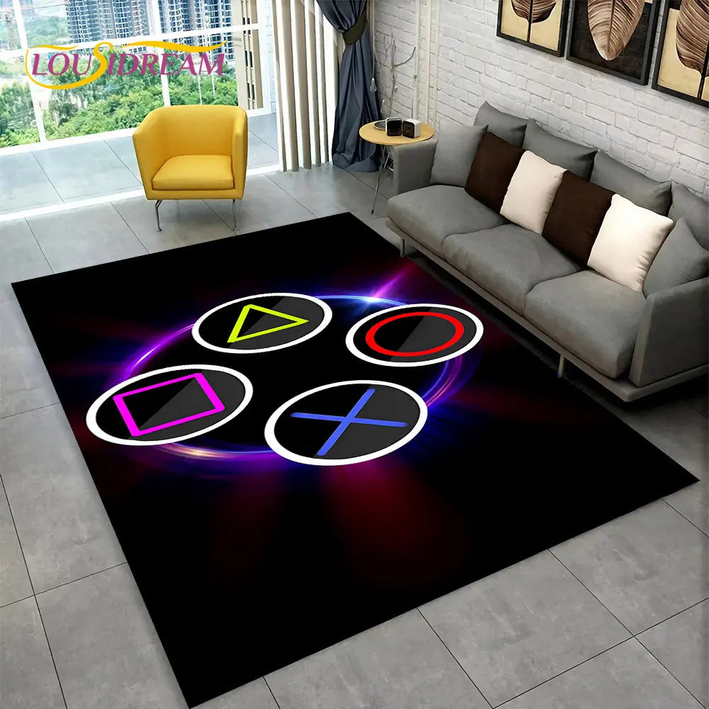 Rynx | Alex 3D Gamer Playmat Carpet - Large Non-Slip Carpet for Kids & Living Room