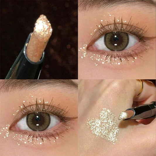 Rynx | Diamond Eyes Pencil Aegyo-sal Shiny Glitter Eyeshadow Pen Eyeliner Pearl Matte Highlight Pen Brightening Silk Worms Makeup Tool