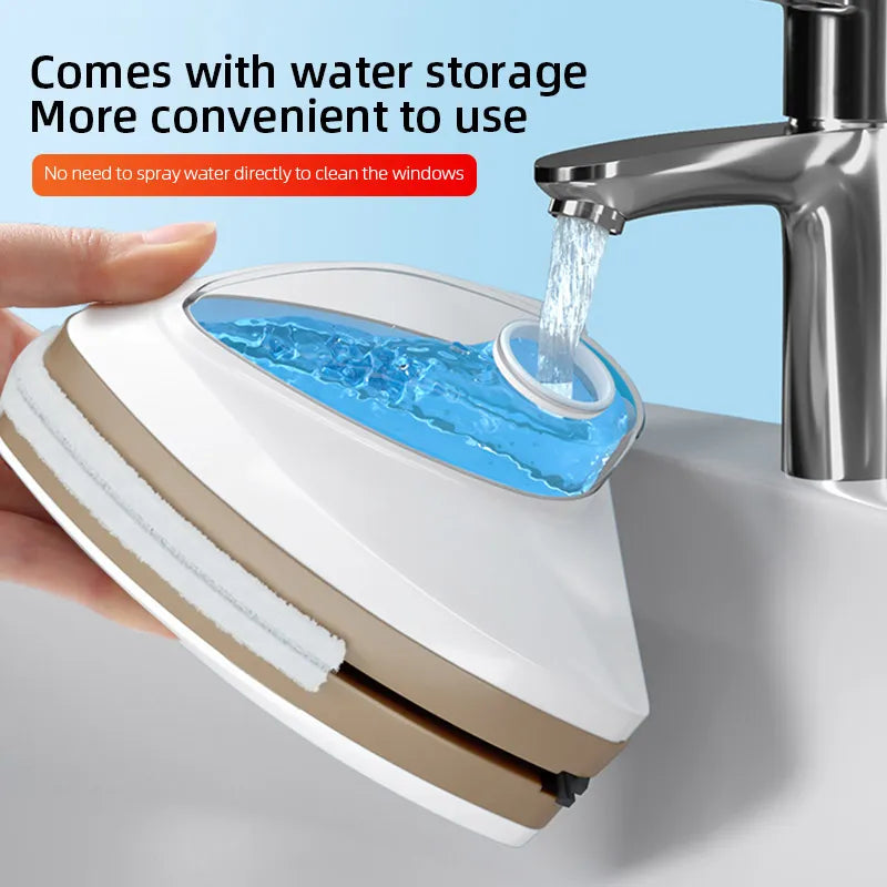 Rynx | Magnetic Double-Side Window Cleaner Brush - Automatic Water Discharge Wiper for Effortless Glass Window Cleaning