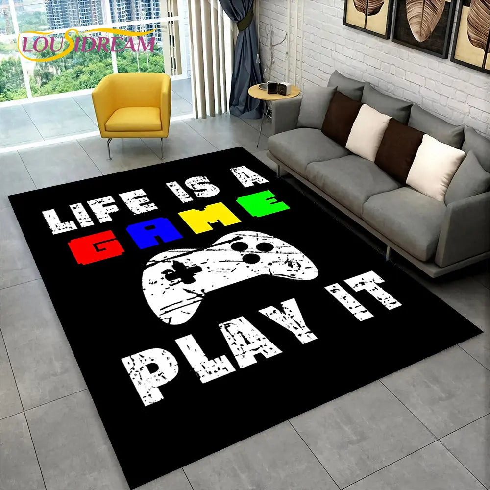 Rynx | Alex 3D Gamer Playmat Carpet - Large Non-Slip Carpet for Kids & Living Room