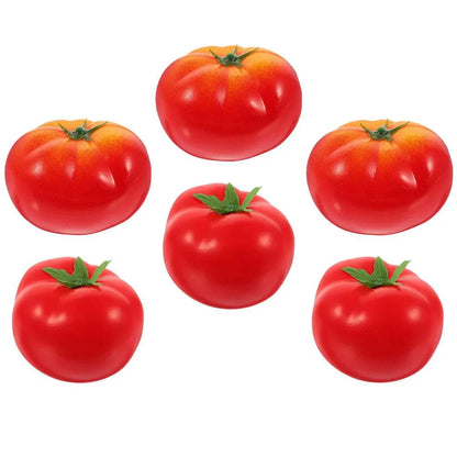 Rynx | Life-like 6-Piece Faux Tomato Collection - Realistic Decorative Props for Home and Retail Spaces
