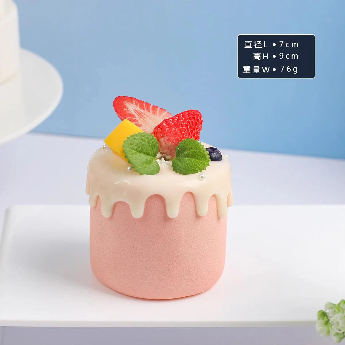 Rynx | Realistic Faux Fruit Cake Model for Home Decor and Photography - 1 pc. FCYY-MIX2