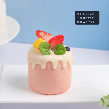 Rynx | Realistic Faux Fruit Cake Model for Home Decor and Photography - 1 pc. FCYY-MIX2
