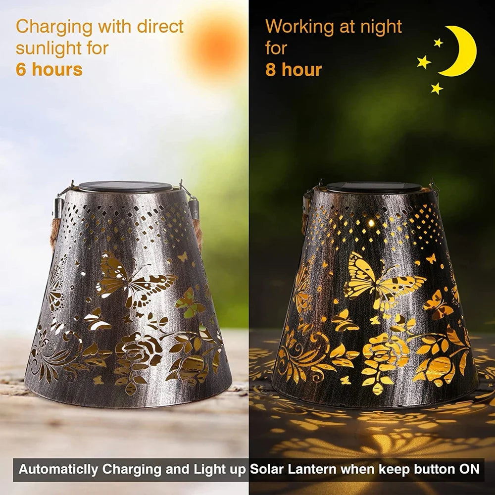 Rynx | Solar Floral Butterfly Hollow Latern Light