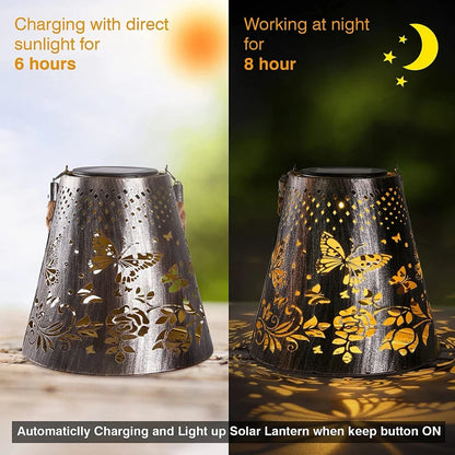 Rynx | Solar Floral Butterfly Hollow Latern Light
