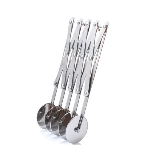 Rynx | 3/5/7 Wheel Cutter Dough Divider - Stainless Steel Dough Knife with Flexible Roller Blade - Pizza and Pastry Peeler - Baking Pan Tool