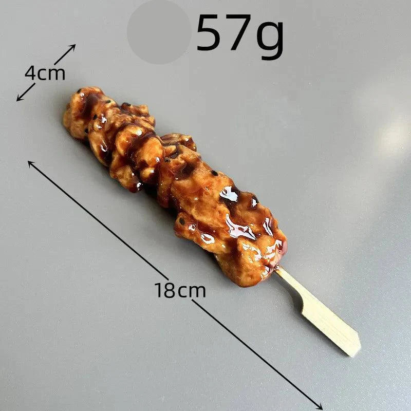 Rynx | Japanese BBQ Skewer Simulation Model - Fake Food Display Prop for Kitchen and Night Market