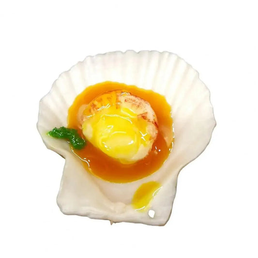 Rynx | Realistic Flat Shell BBQ Oyster Miniature Model - Perfect for Creative Projects