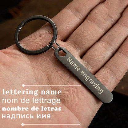 Rynx | Customized Keychain with Personalized Name and Phone Number - Perfect Gift for Boyfriend, Car Keyring Accessory