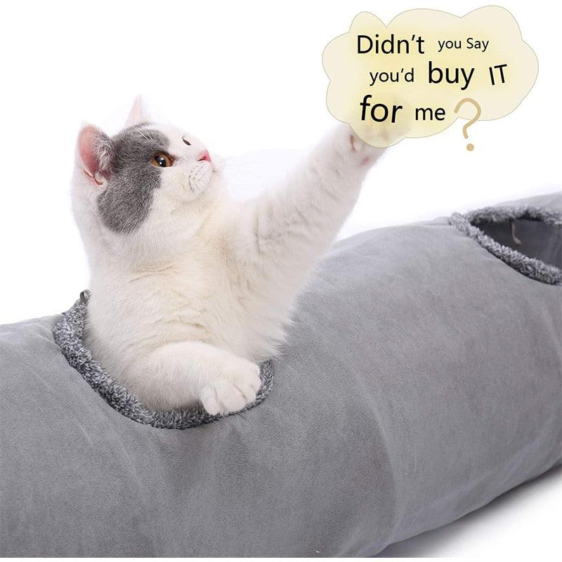 Rynx | Interactive Peekaboo Pet Tunnel with Cute Ball - Engaging Play Adventure for Your Furry Companions
