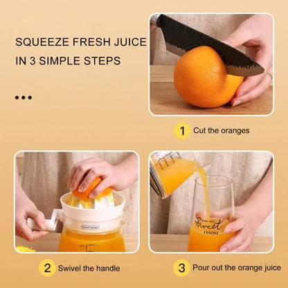 Rynx | Dual Press Hand Powered Effortless Lemon Fruit Juicer